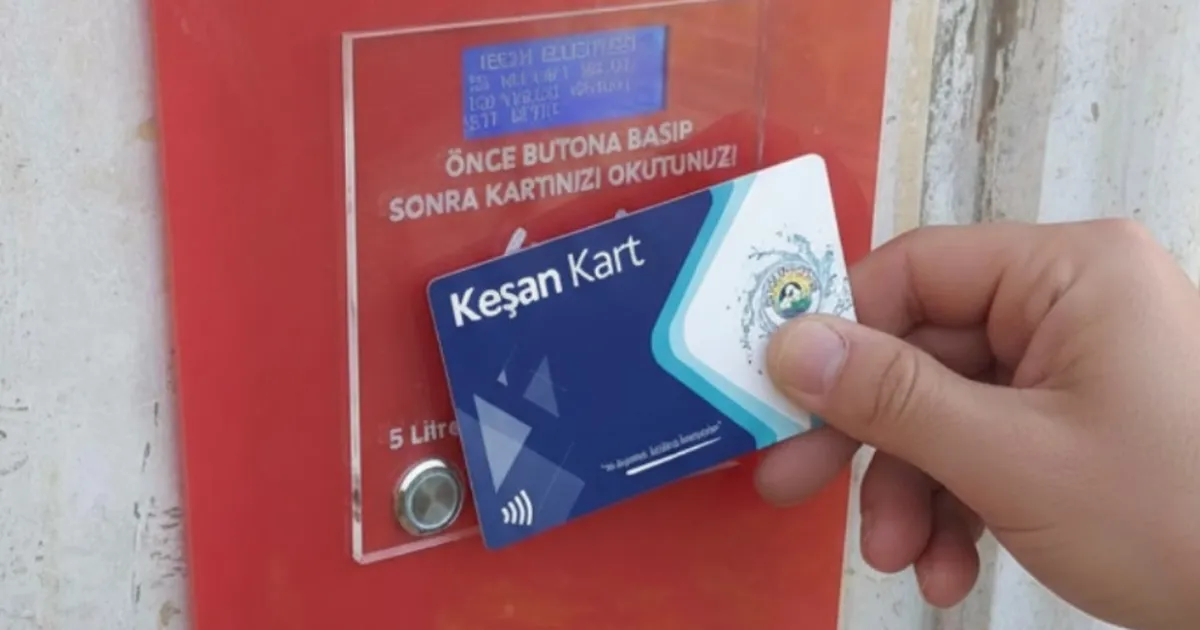 Keşan’da Hayır Çeşmelerine Kartlı Sistem Geldi!
