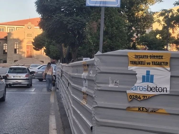 Keşan’da Kaldırım Sorunu Çözüldü!
