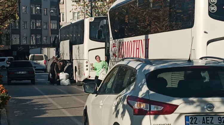 Keşan’da Trafik Sorunu: Yunan Otobüsleri Risk Teşkil Ediyor