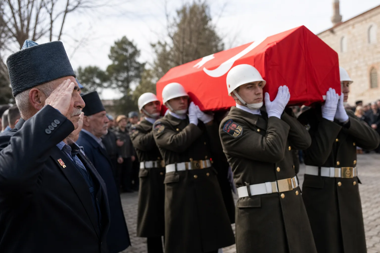 Kıbrıs Gazisi Yaşar Gürbüz Son Yolculuğuna Uğurlandı