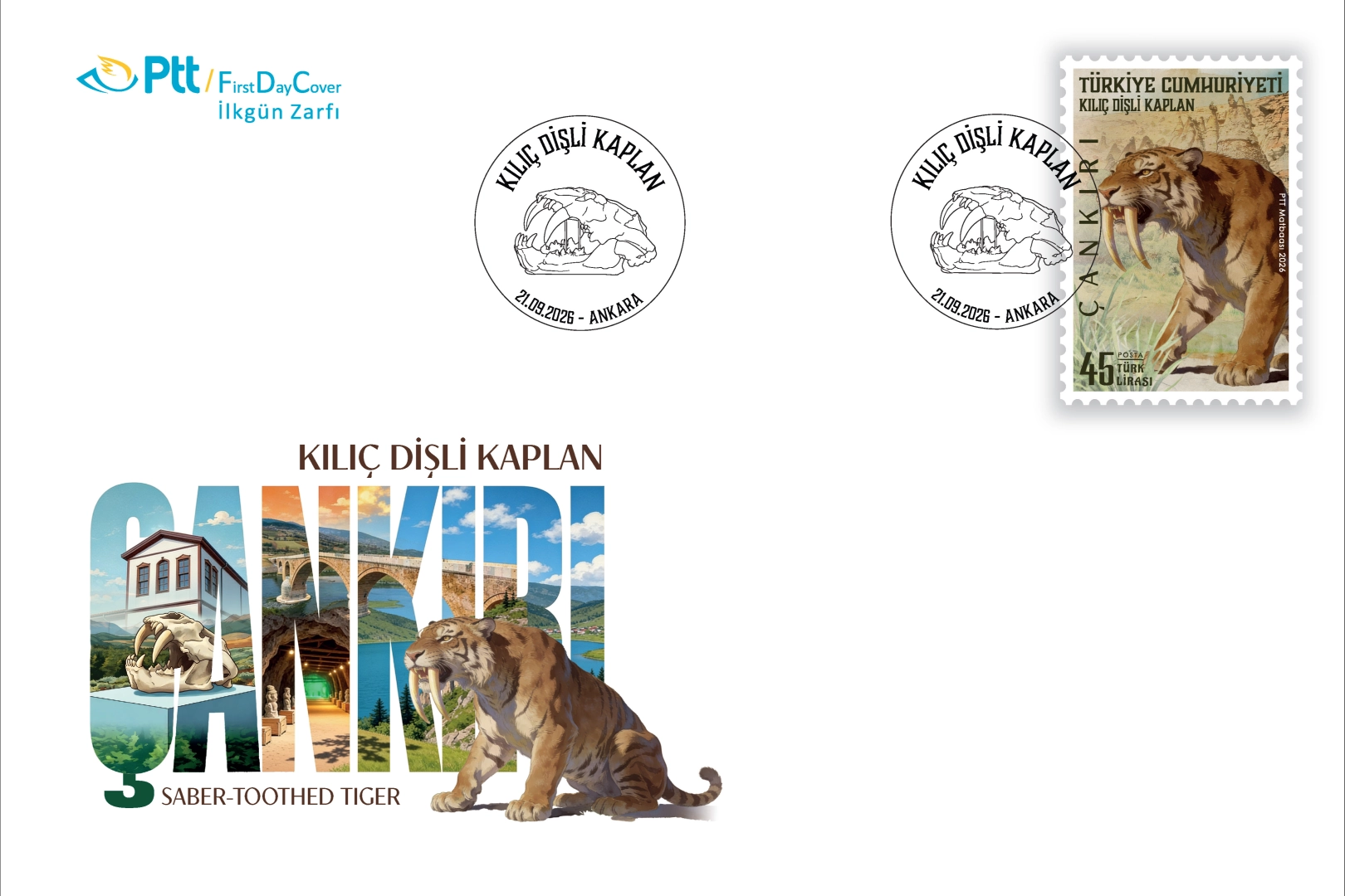 Kılıç Dişli Kaplan Anma Pulu Satışta!