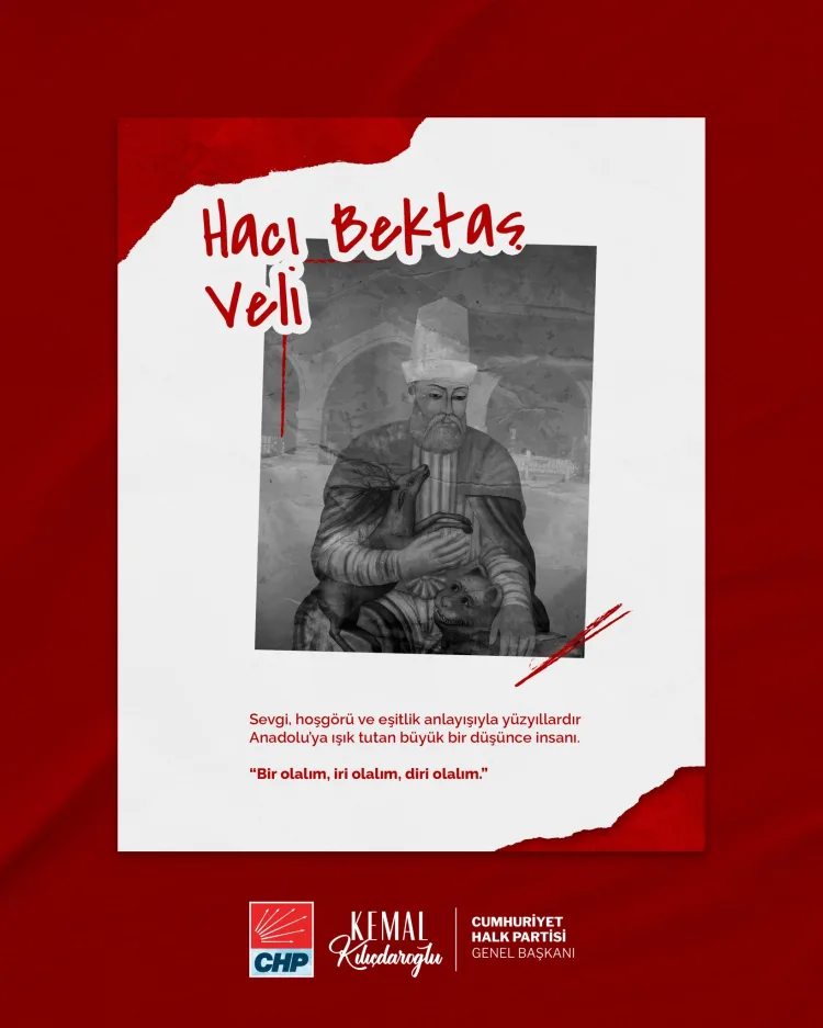 Kılıçdaroğlu’ndan Hacı Bektaş Veli’ye Barış Mesajı