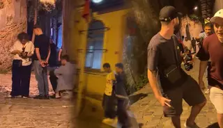 Galata’da turist tuzağı kamerada: 'Fırça' oyunu bu kez tutmadı!