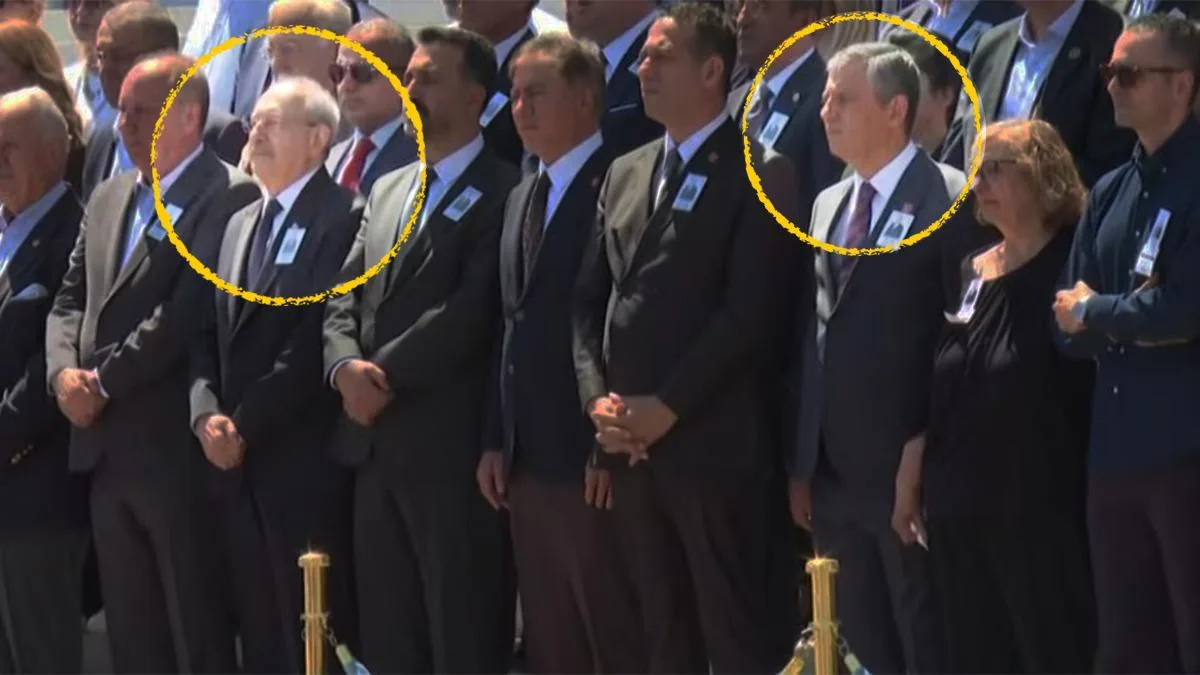 Kılıçdaroğlu ve Özel, cenazede el sıkıştı!