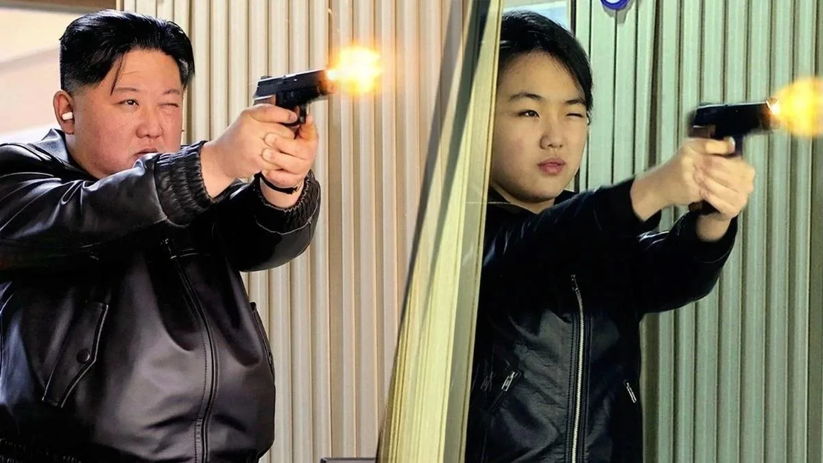 Kim Jong-Un ve Kızı, Silah Fabrikasında Atış Yaptı