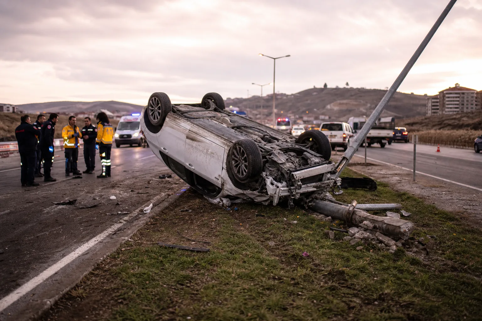 Kırıkkale’de Feci Trafik Kazası: 1 Ölü, 2 Yaralı