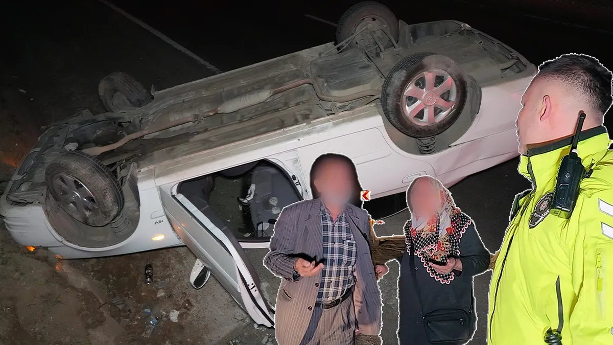 Kırıkkale’de kontrolden çıkan araçtan sürücü kaçtı!