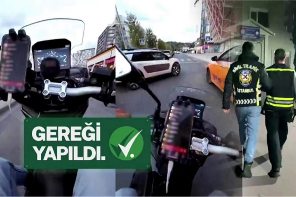 Kırmızı Işıkta Akrobasi Yapan Sürücü Yakalandı!