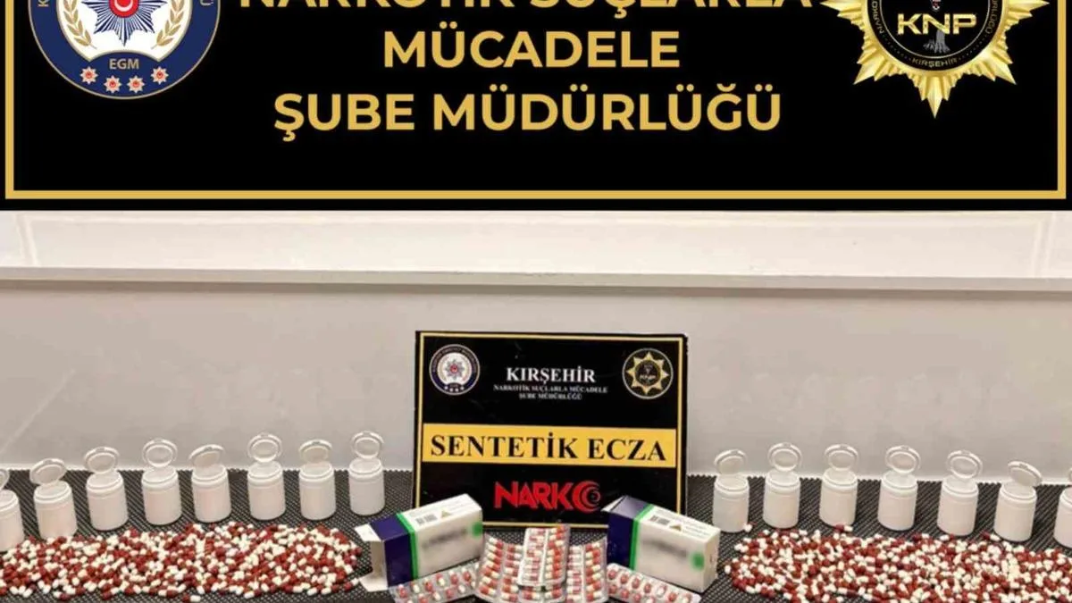 Kırşehir’de Uyuşturucu Operasyonu: 988 Hap Ele Geçirildi
