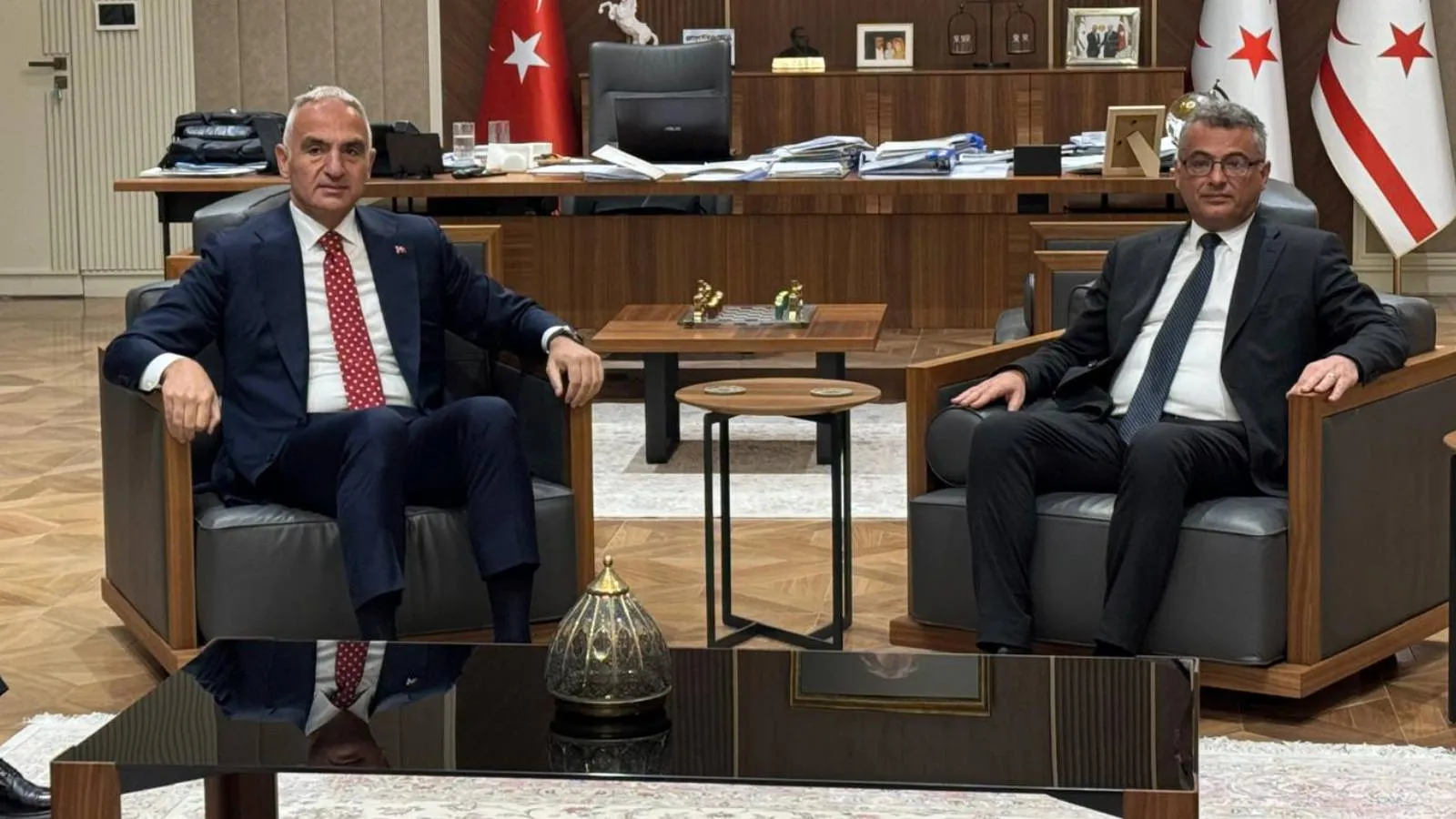 KKTC Cumhurbaşkanı Erhürman, Bakan Ersoy’u kabul etti