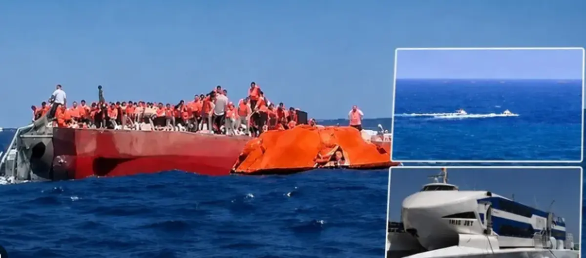 Girne de batan geminin enkazına ulaşıldı! 2