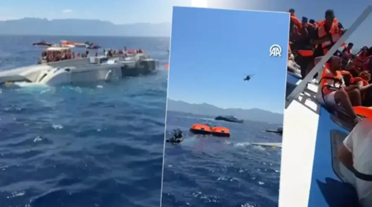 Girne de batan geminin enkazına ulaşıldı! 3