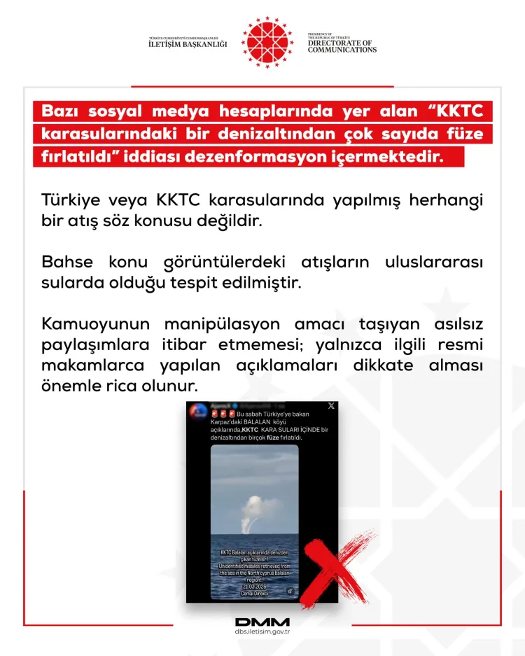 KKTC’de Füze İddiaları Asılsız Çıktı!