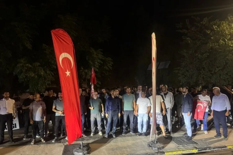 KKTC’de İsrail Saldırısına Protesto Gösterisi