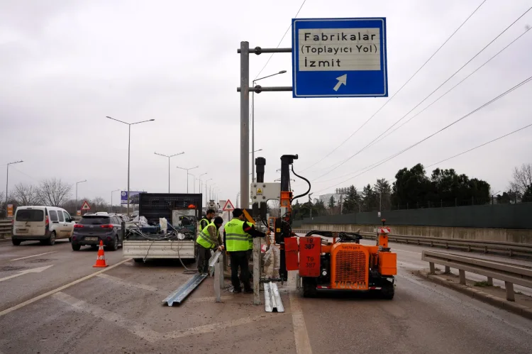 Kocaeli’de 6 Noktaya Çarpışma Yastığı Uygulaması