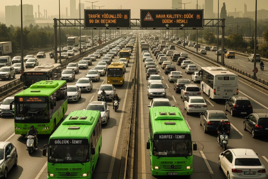 Kocaeli’de Araç Sayısı Nüfusu Geçti, Trafik Krizi!