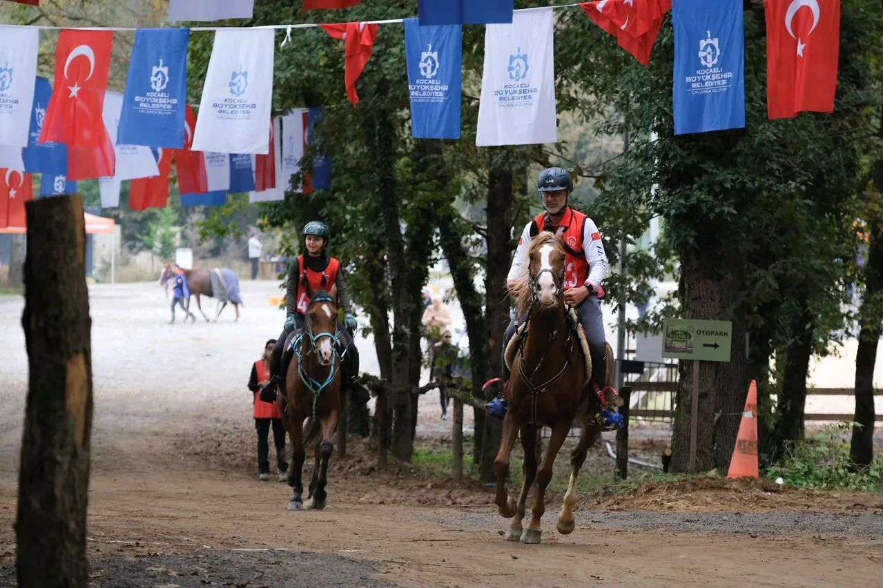 Kocaeli'de Atlı Dayanıklılık Yarışları Heyecanı