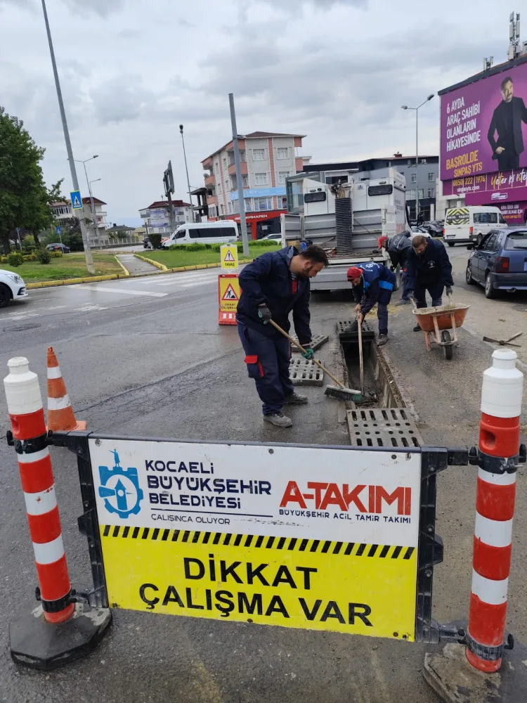 Kocaeli’de Yağışa Karşı Hızlı Müdahale