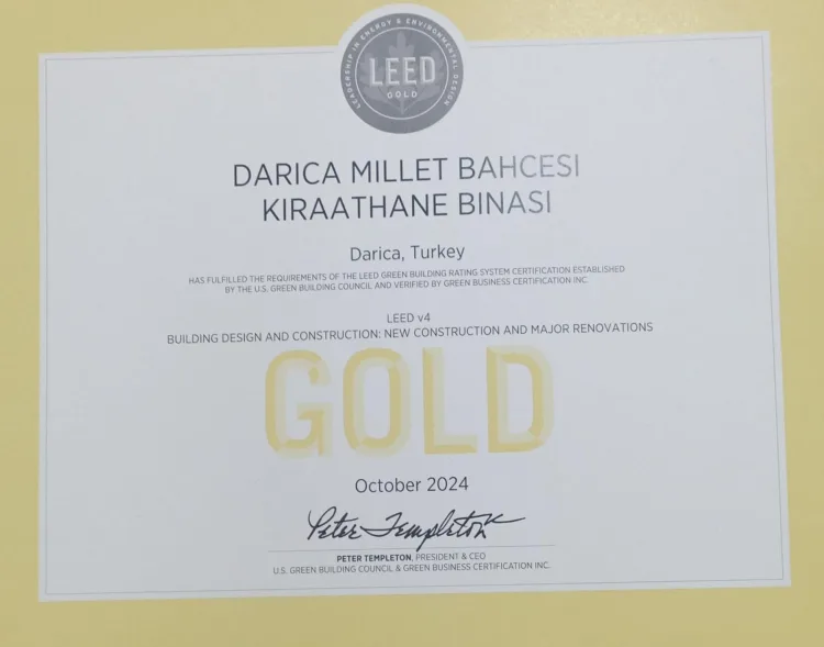 LEED Gold Sertifikası