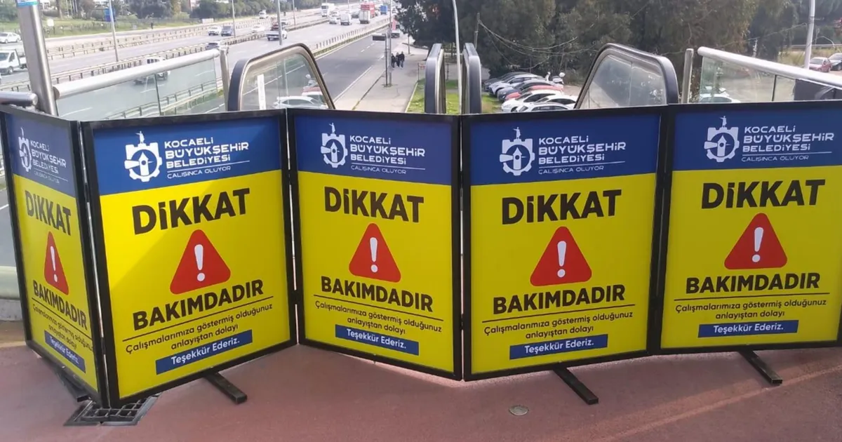 Kocaeli’de Yürüyen Merdivenlere Kasım Bakımı!