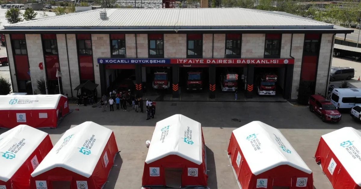 Kocaeli İtfaiyesi Yeni Çadırlarla Güçleniyor