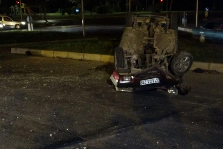 Kontrolden Çıkan Tofaş Takla Attı: 1 Yaralı!