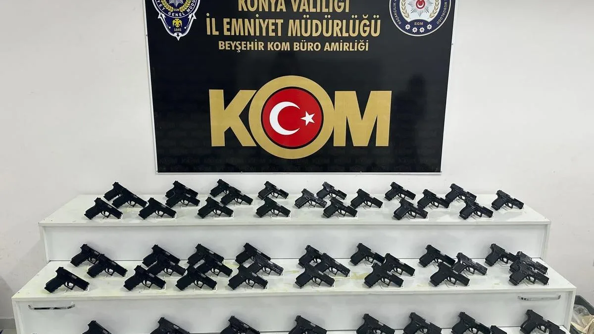 Konya’da 70 Ruhsatsız Tabanca Ele Geçirildi!