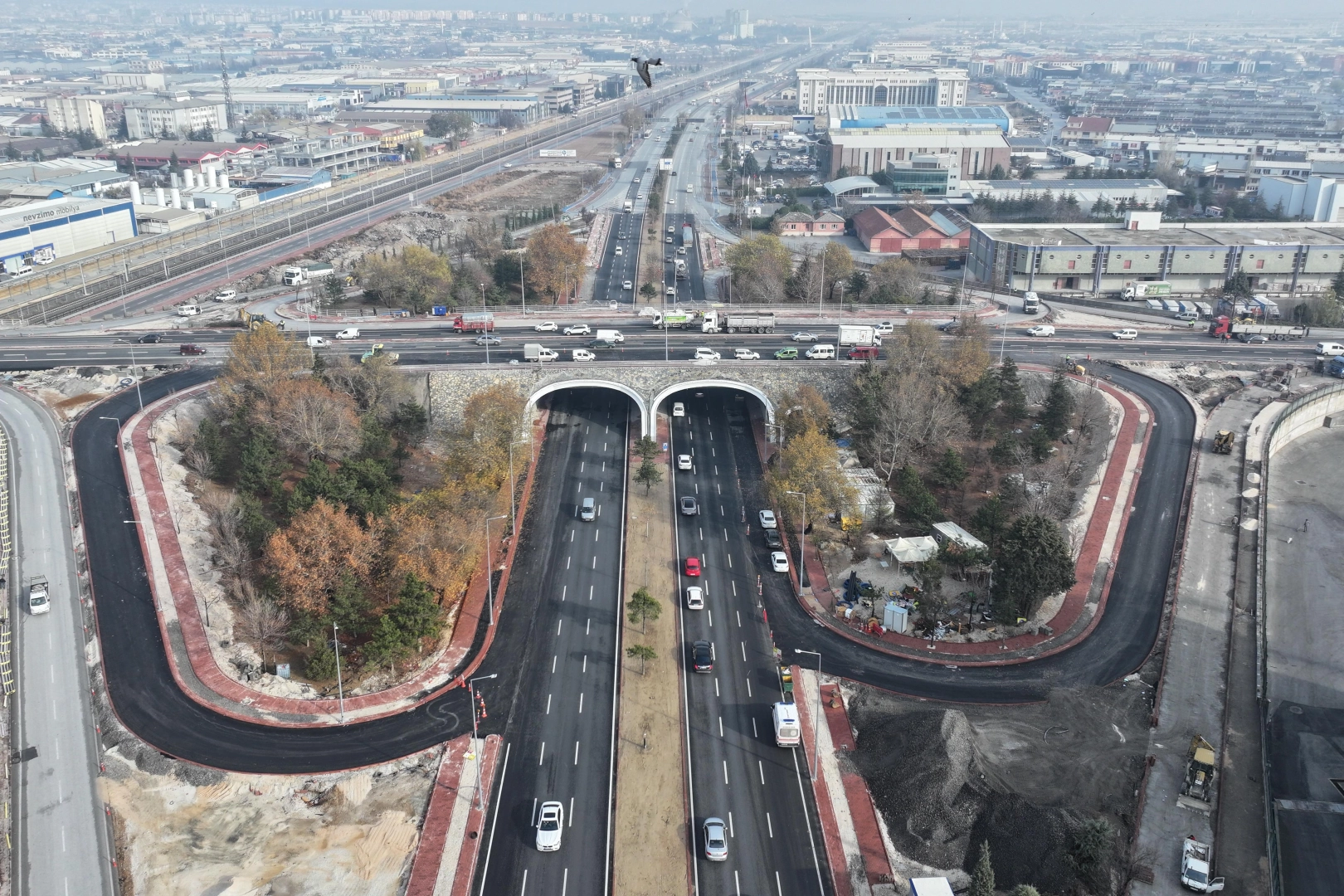 Konya’da Marangozlar Kavşağı’nda İki Şerit Açıldı