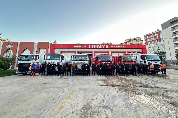 Konya’dan Alanya’ya Yangın Destek Ekibi Gönderildi