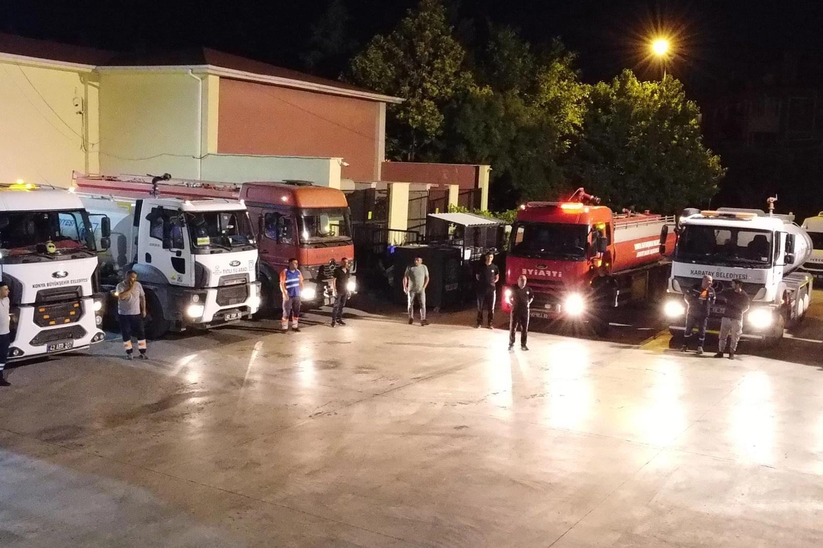 Konya’dan Antakya’ya Yangın Destek Ekibi Yola Çıktı