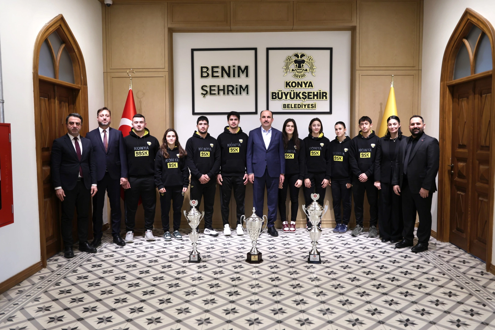 Konya Judo Takımı’ndan Başkan Altay’a Kupa Ziyareti