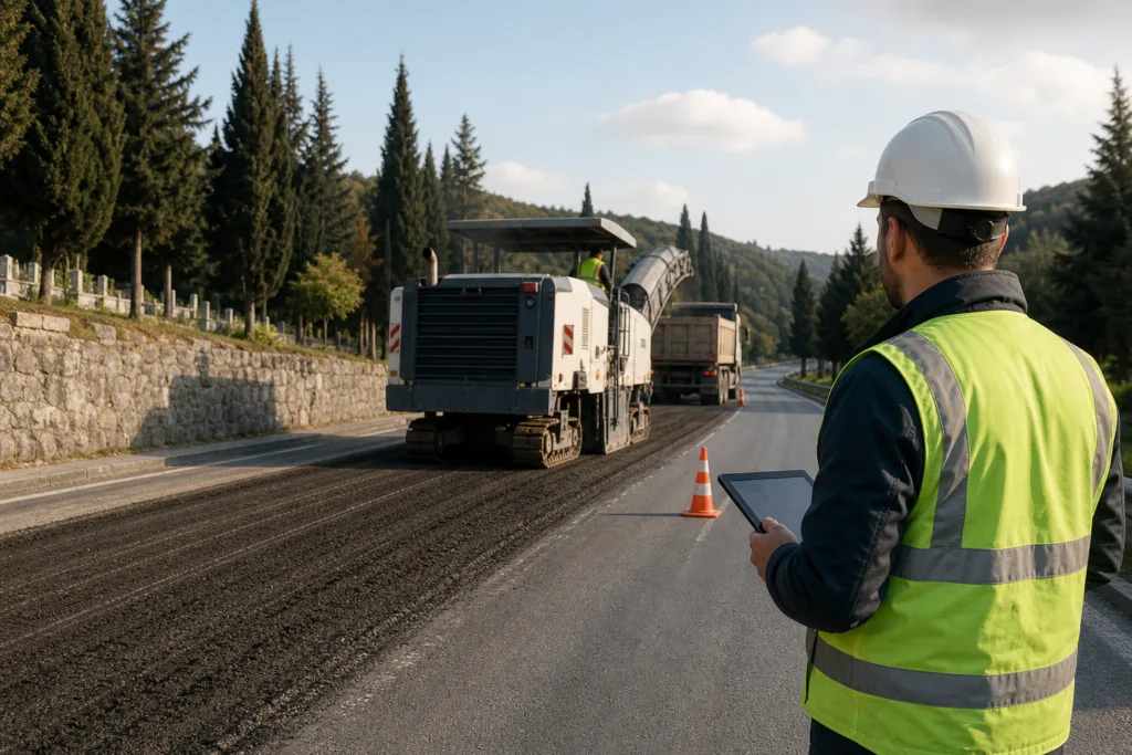 Körfez’de Yol Yenileme Çalışmaları Başladı