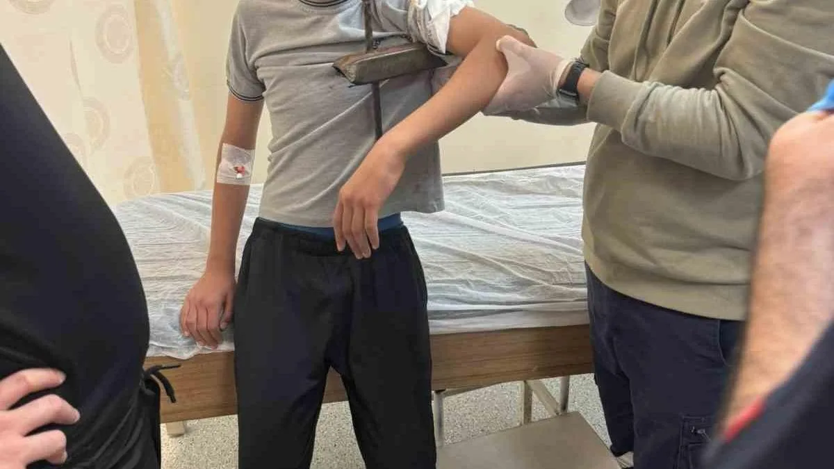 Korkuluk Saplanan Çocuk Hastaneye Sevk Edildi!