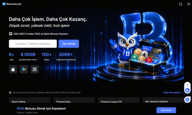 Global kripto borsaları Türkçede ısrarcı: Kraken, Biconomy, Tapbit ve P2B dil desteğini kaldırmıyor