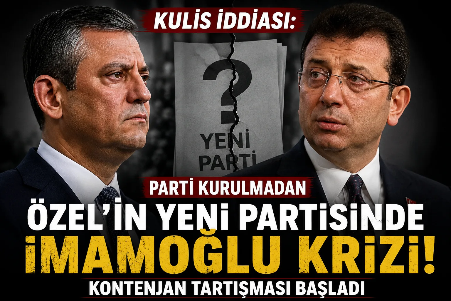 Kulis iddiası: Özel’in yeni partisinde İmamoğlu krizi!