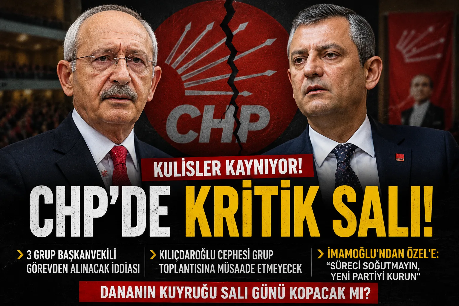 Kulisler Kaynıyor: CHP’de Dananın Kuyruğu Salı Günü Kopacak mı?