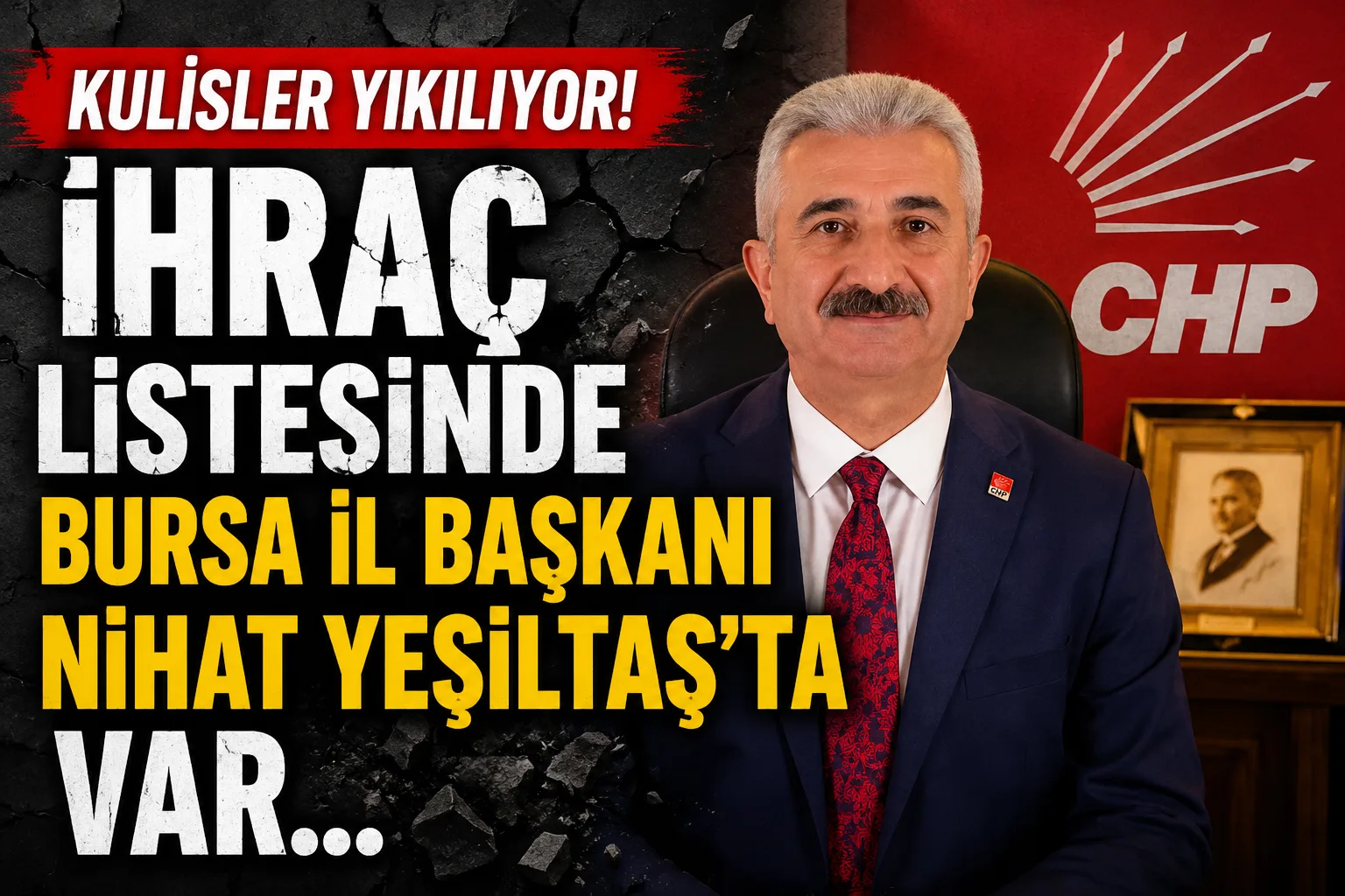 Kulisler yıkılıyor! İhraç listesinde Bursa il Başkanı Nihat Yeşiltaş’ta var…