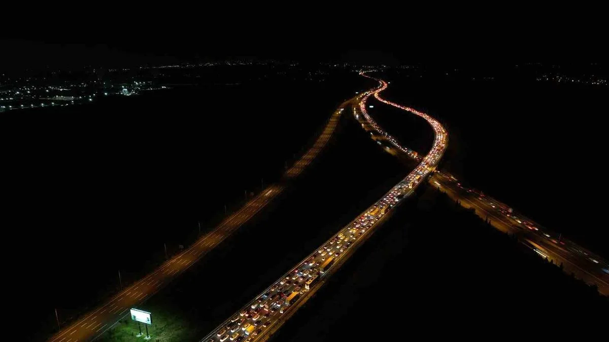 Kurban Bayramı’nda Otoyolda Uzun Kuyruklar!