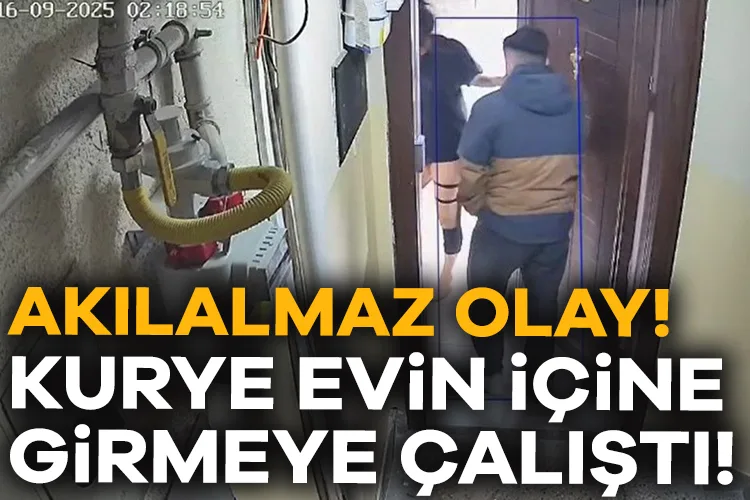 Kurye, Evine Girmeye Çalıştı! Gözaltına Alındı!