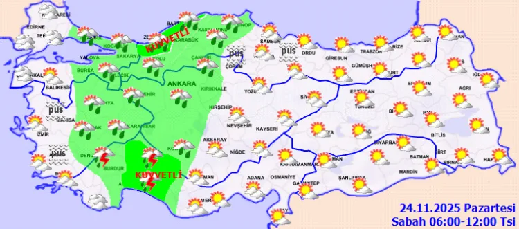 Kuvvetli Sağanak Uyarısı: Dikkatli Olun!