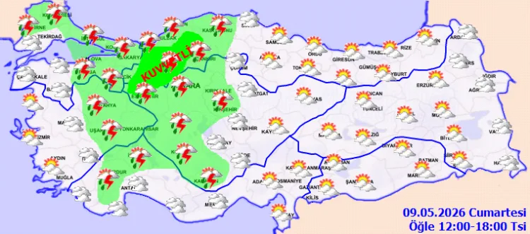 Kuvvetli Yağış Uyarısı: Marmara ve İç Anadolu’da!