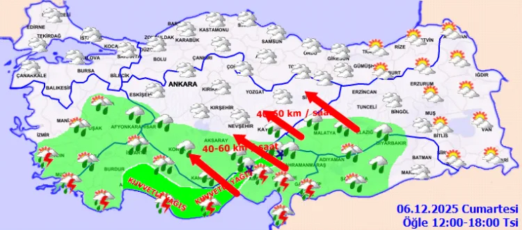Kuvvetli Yağış ve Rüzgar Uyarısı: Tedbirli Olun!
