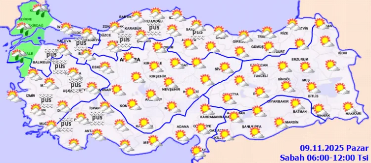 Kuzeybatıda Sağanak, Diğer Yerler Sıcak!
