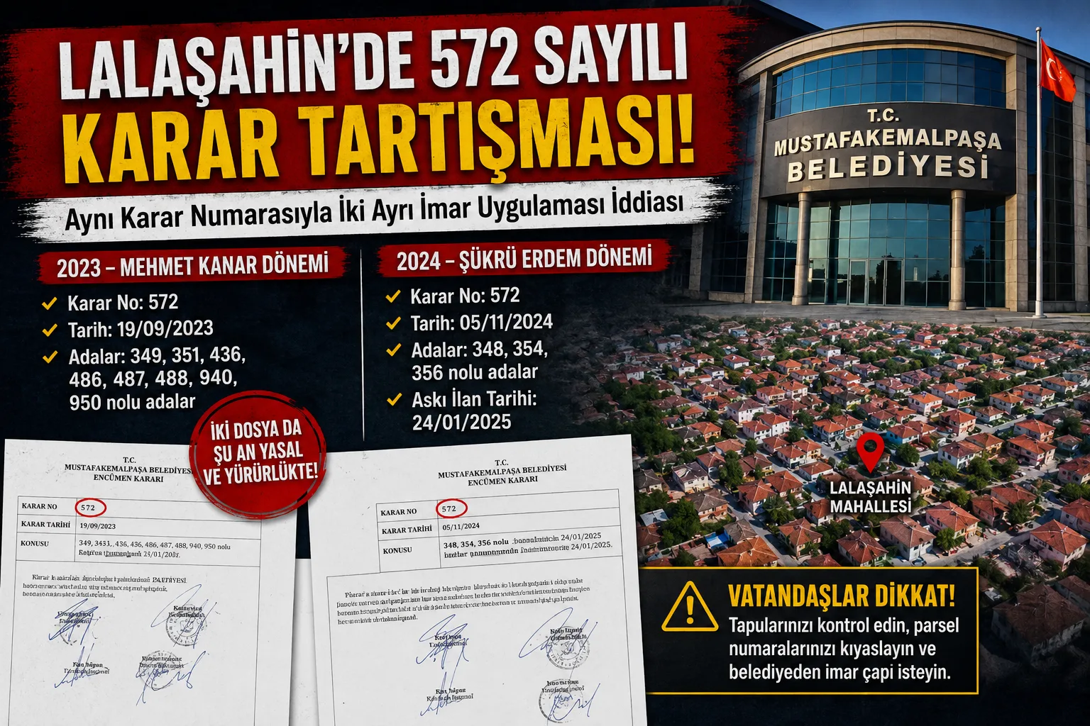 Lalaşahin’de 572 Sayılı Karar Tartışması!