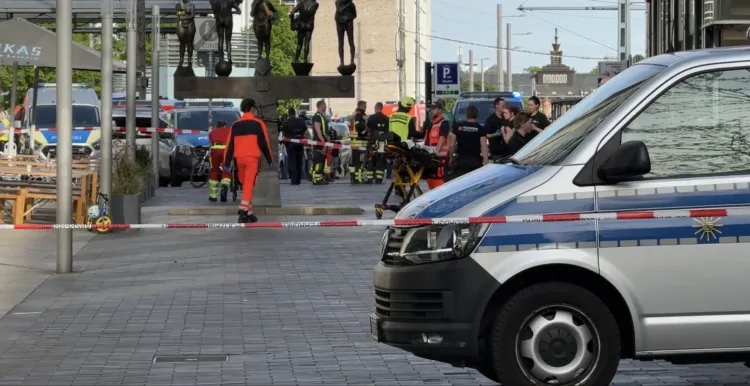 Leipzig’de Otomobil Kalabalığa Daldı: 2 Ölü, Yaralılar Var