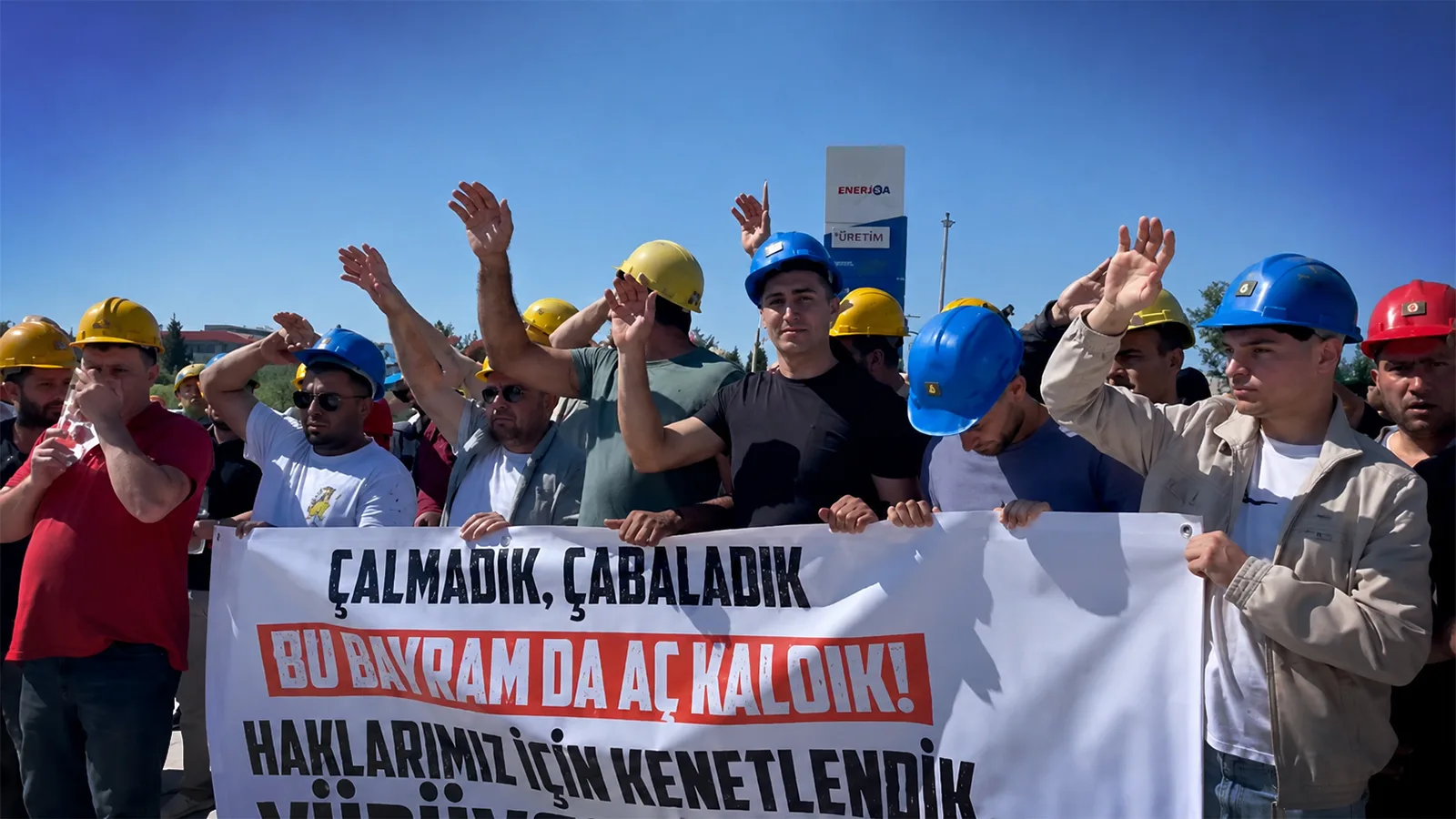 Madencilerden Bayramda Mücadele Mesajı!