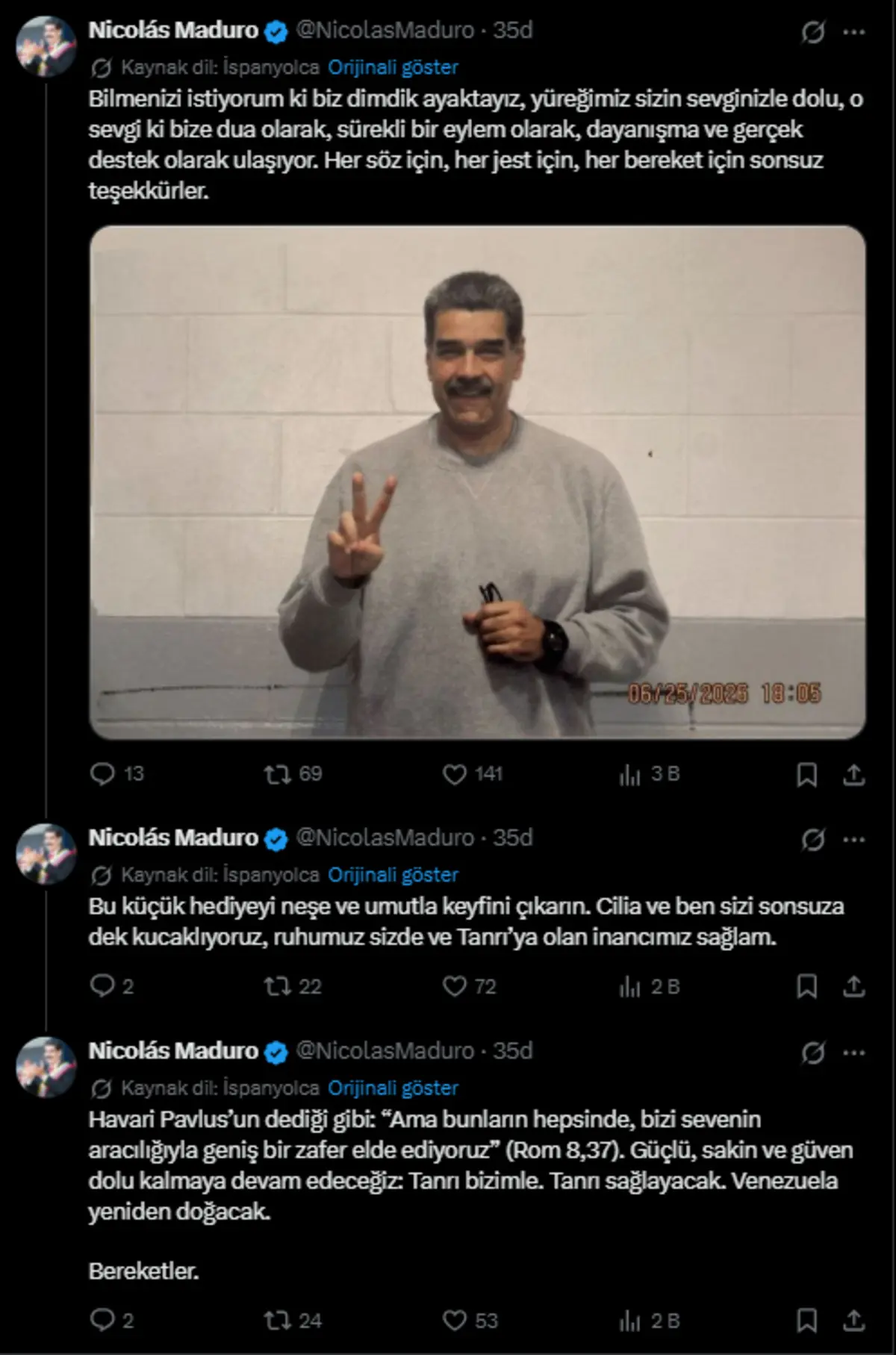 Maduro’dan aylar sonra iki yeni fotoğraf birden! “Dimdik ayaktayız” mesajı 3