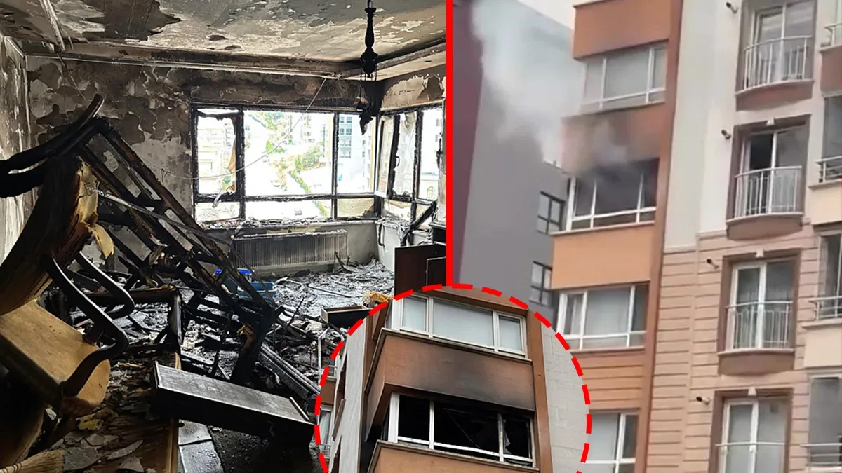 Mahalledeki Yangında Anne ve Oğlu Kurtarıldı!