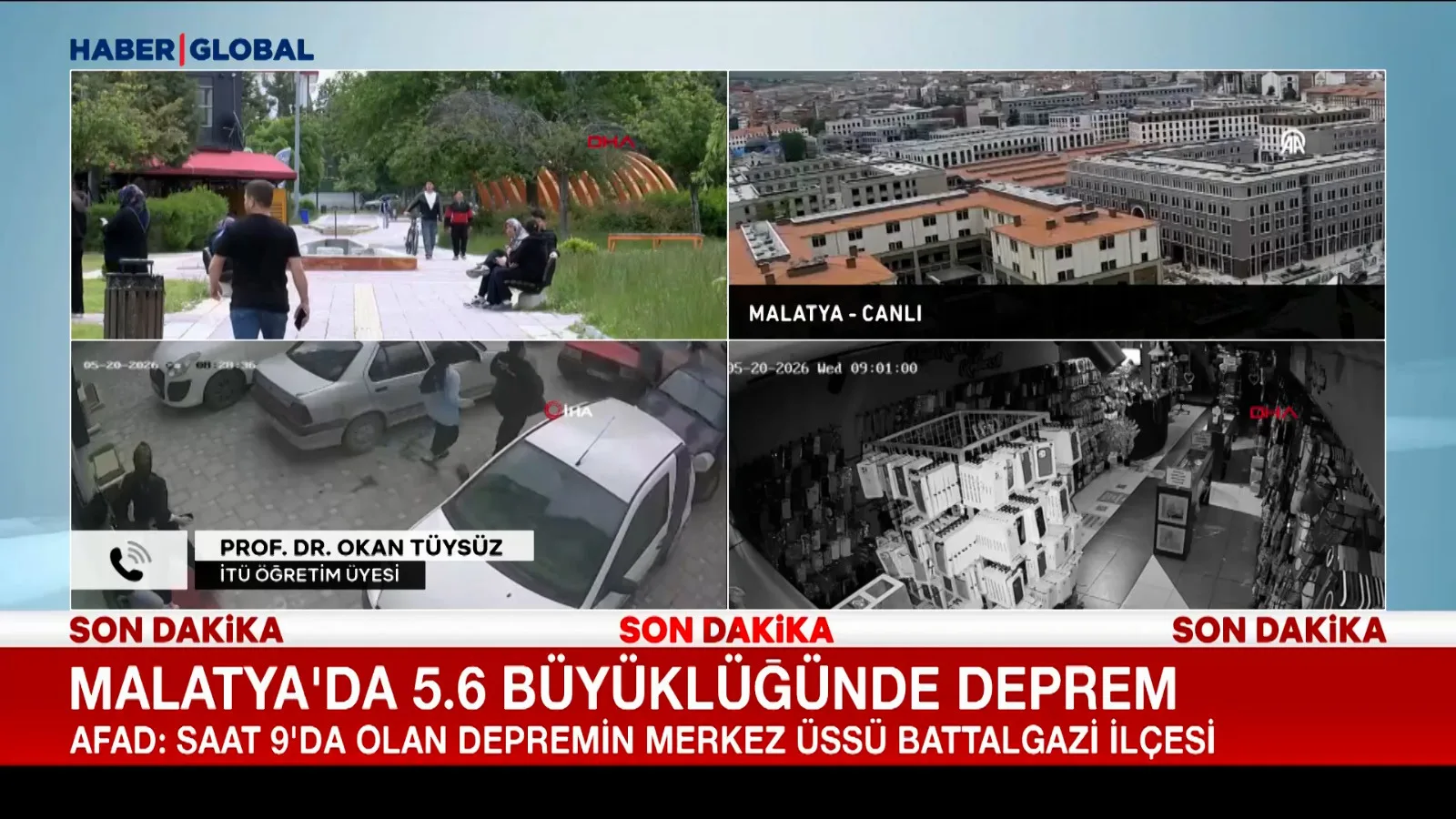 Malatya’da 5.6 Büyüklüğünde Deprem Paniği!
