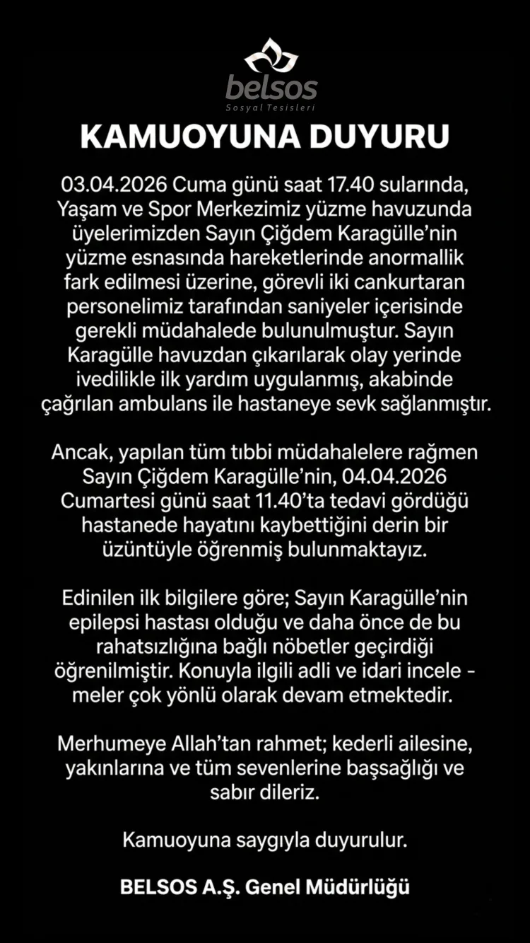 Malatya’da Havuzda Fenalaşan Kadın Hayatını Kaybetti